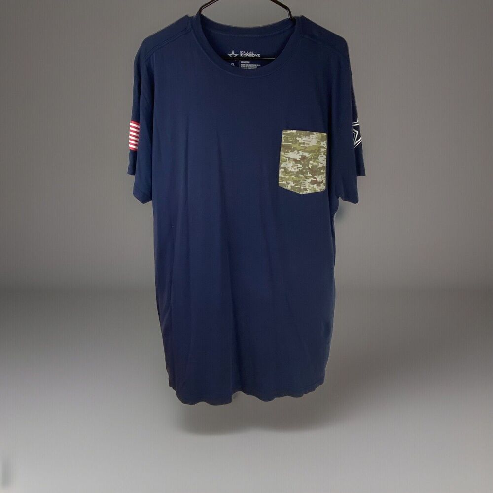 Dallas Cowboys Salute To Service Navy Blue Tee Shirt Size XL